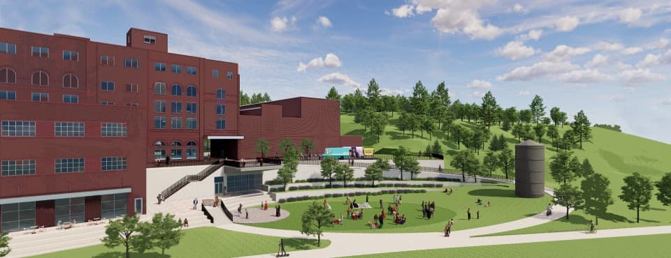 Rendering of proposed Hamm's Brewery Development site