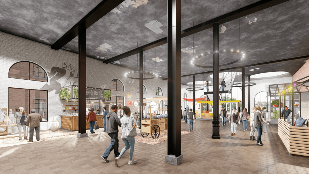 Brewhouse interior rendering